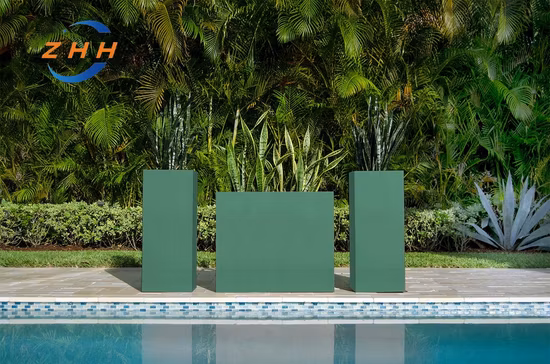 Customized Large Outdoor Tree Metal Planter Garden Pots Big Corten Steel Flower Pot
