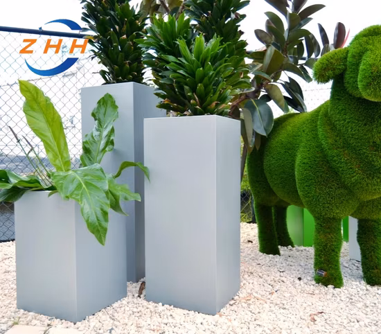 Customized Large Outdoor Tree Metal Planter Garden Pots Big Corten Steel Flower Pot