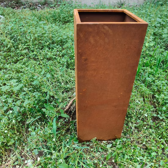Round Flower Planter Pots Corten Steel Tree Large Planter Pots