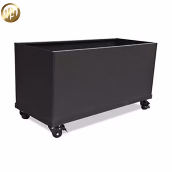 Gartenlieferant Lasergeschnittene Blumentöpfe aus Cortenstahl